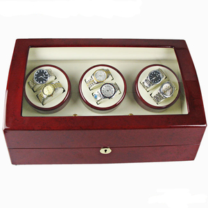 Tùy Chỉnh Logo Luxury Đa Màu Đỏ Gỗ Lưu Trữ Bao Bì Tự Động Xoay Bộ Sưu Tập Xem Winder Box - Product Image 2