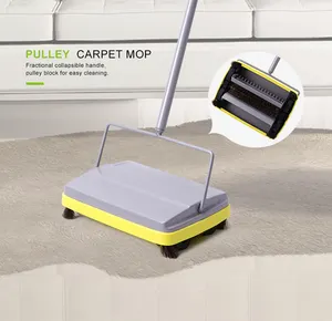 Haushalts hand Push Reinigung Boden rotierende Bürste Magic Broom Carpet Sweeper