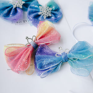<span class=keywords><strong>Neige</strong></span> princesse Elsa inspiré <span class=keywords><strong>cheveux</strong></span> arcs bleu dégradé Tulle pinces à <span class=keywords><strong>cheveux</strong></span> avec flocons de <span class=keywords><strong>neige</strong></span> accessoires de <span class=keywords><strong>cheveux</strong></span> pour enfants filles tout-petits - Product Image 5