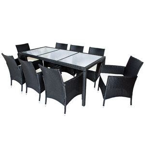 Meubles <span class=keywords><strong>de</strong></span> <span class=keywords><strong>jardin</strong></span> en rotin, ensemble <span class=keywords><strong>de</strong></span> salle à manger <span class=keywords><strong>de</strong></span> bonne <span class=keywords><strong>qualité</strong></span>, 9 pièces, livraison gratuite - Product Image 2