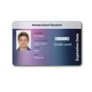 Printable Identification 125khz RFID Photo PVC school ID Card for students