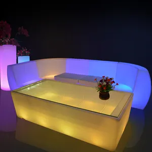 Luminária de led brilhante para móveis de bar, mesa de festa em casa