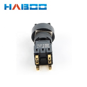 Haboo 16mm impermeable IP65 diversos anillo Color 2 o <span class=keywords><strong>3</strong></span> posición Rotary interruptor selector - Product Image 3