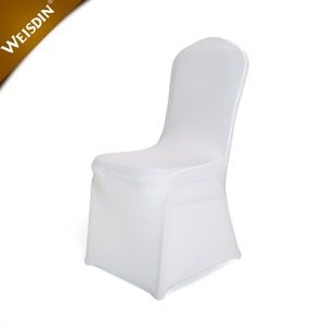 vendita calda ad alta qualità <span class=keywords><strong>universale</strong></span> bianco spandex copertura della sedia di banchetto di nozze - Product Image 1
