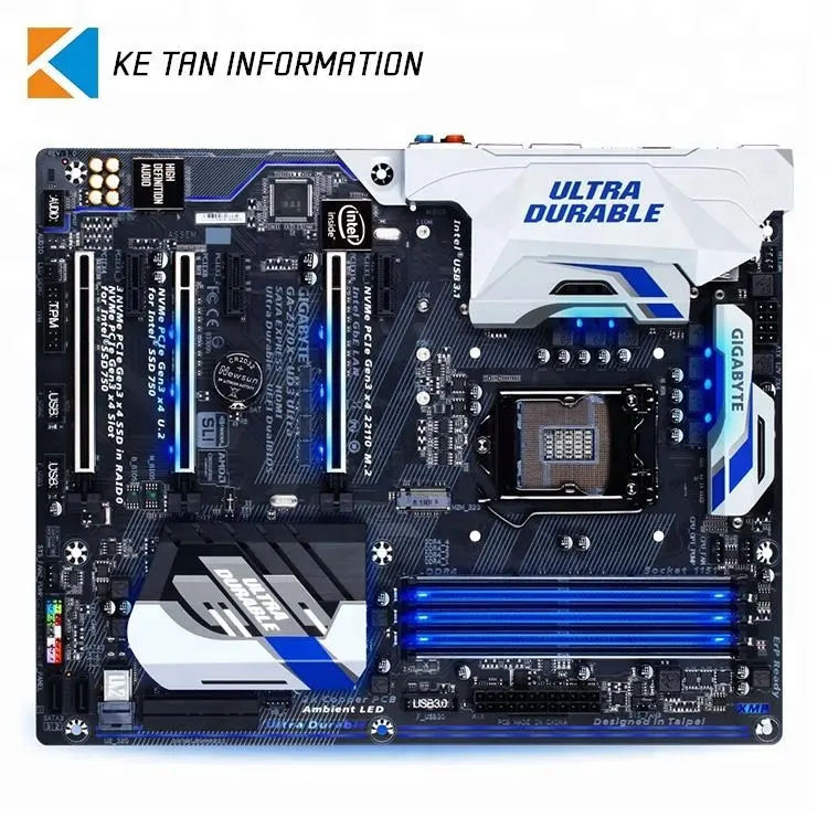 Scheda madre GIGABYTE GA-Z170X-UD3 Ultra usata per la scheda madre di gioco del computer portatile LGA1151