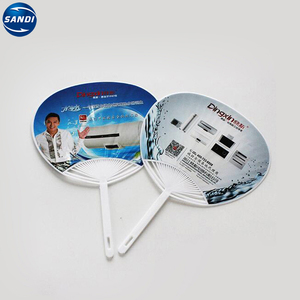 Ventilateur <span class=keywords><strong>rond</strong></span> en plastique, personnalisé, promotion, avec logo - Product Image 1