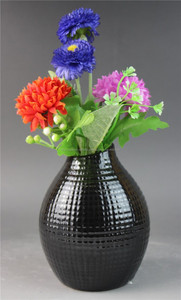<span class=keywords><strong>Azul</strong></span> <span class=keywords><strong>y</strong></span> <span class=keywords><strong>blanco</strong></span> 6 color esmaltado florero de mesa, centros de mesa jarrones, mini jarrón de cerámica decorativa - Product Image 6