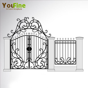 Compre Puerta Metálica de Hierro Forjado de China - Product Image 1