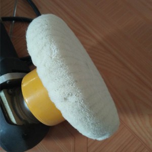 Tampon à cire en laine pour voiture, pour <span class=keywords><strong>cheveux</strong></span> longs, naturels, blancs, 1 pièce - Product Image 2
