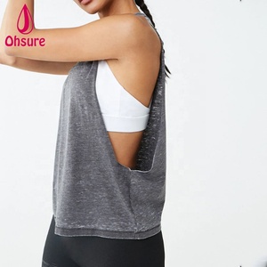 Thể thao không tay cơ bắp TEE chạy tập thể dục Yoga <span class=keywords><strong>singlets</strong></span> cho phụ nữ thể hình Tank Top - Product Image 3