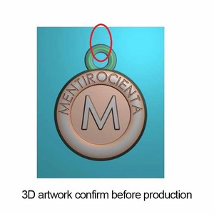 Zinklegering Reliëf Logo Custom Kleine Metalen Hang <span class=keywords><strong>Charm</strong></span> Hangers Sieraden Tags - Product Image 2