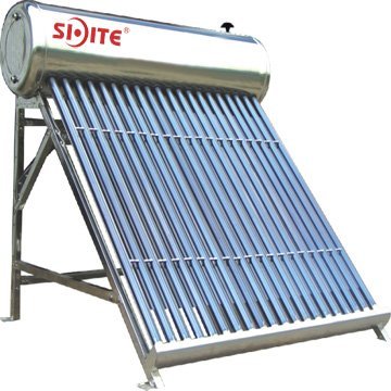 High Pressure Solar Water Heater Pressurized Evacuated Tube for Household Outdoor Garage Use Direct-Plug Freestanding
