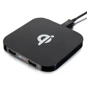 Caricabatterie Wireless Smart 3 in 1 per iPhone Samsung ecc. Qi-Abilitato per dispositivi portatili ricarica Wireless universale