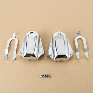 Cubiertas de eje trasero de barra cromada TCMT para Harley Davidson Softail Deluxe FLST Slim FLS - Product Image 2
