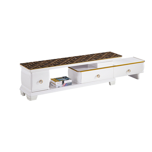 Meuble de télévision simple led de style marocain, support en bois massif, pour extérieur, république française, vintage, mi-année - Product Image 1