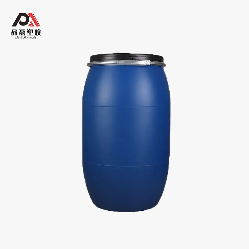 200 Liter Blauw Plastic Drum/Vat Voor Zeevruchten Opslag