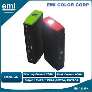 13800 Mah แบบพกพา Power Bank Multifunctional Jump Starter สำหรับรถยนต์และโทรศัพท์มือถือ - Product Image 4