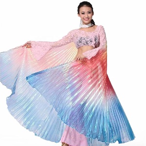 Bestdance Color gradiente transparente brillante egipcio danza del vientre traje Ángel <span class=keywords><strong>Isis</strong></span> alas
