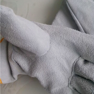 Guantes blancos de conducción Guantes DE TRABAJO DE SEGURIDAD DE cuero dividido de vaca Guantes mecánicos de búfalo - Product Image 4