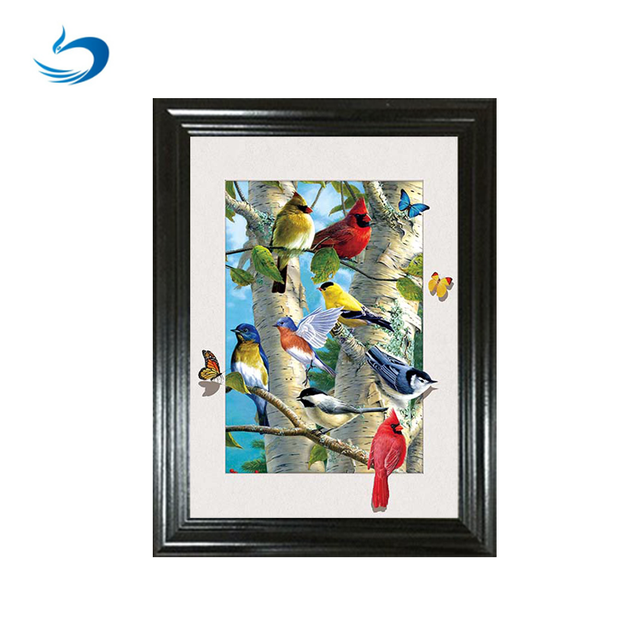 High Definition 3d Lenticular Poster of Bird Design Customized 5d Lenticular Picture