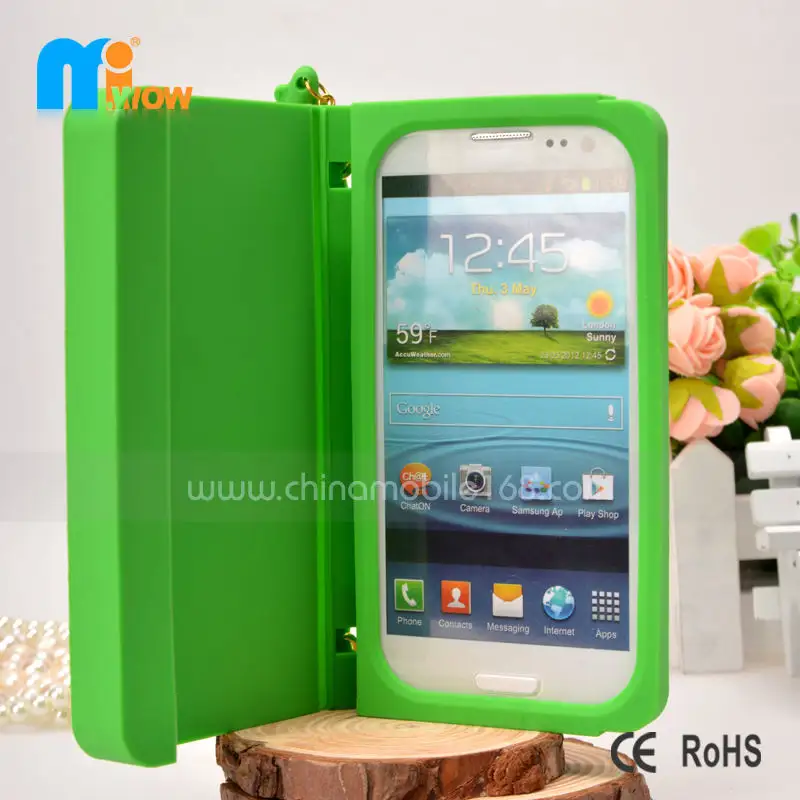 Funda De Silicona Verde Protectora Cubierta 3D Para Samsung Galaxy S3 I9300