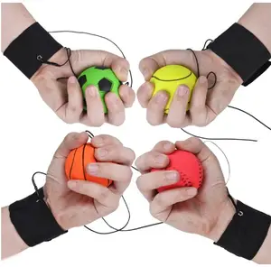 Kinder gummi springenden ball 4PCS Handgelenk Band Ball Stress Relief Ball sport spielzeug für erwachsene