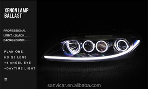 SANVI Bi faros de xenón para 2003-2015 <span class=keywords><strong>MAZDA</strong></span> <span class=keywords><strong>6</strong></span> de alta-baja de la luz de la lente del proyector con los ojos de Ángel linterna del coche de la Asamblea - Product Image 4