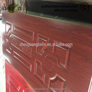 Sapele sồi óc chó Gỗ Tếch gỗ tự nhiên Veneer đúc cửa da <span class=keywords><strong>MDF</strong></span> HDF đúc bảng điều khiển cửa da - Product Image 4