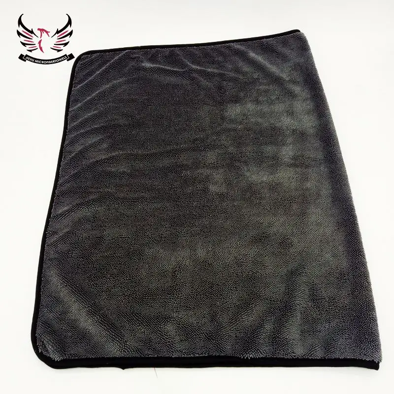 70x90cm Microfiber Twisted Loop Drying Towel Cloth 600gsm one side twisted drying towel
