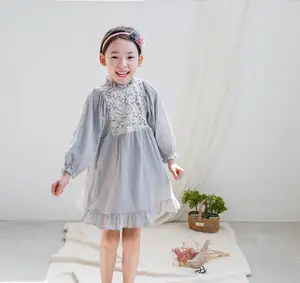 新しいスタイルの卸売キッズパーティードレス韓国のワンピースフォーマルイブニングドレス