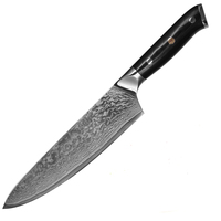 Faible QUANTITÉ MINIMALE DE COMMANDE 8 pouces Professionnel Damas Couteau de Chef avec Haute Teneur en Carbone 67 Couches VG-10 Damas
