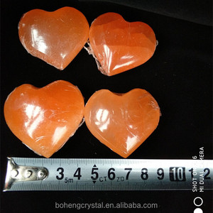 Rojo de yeso en bruto rough <span class=keywords><strong>selenita</strong></span> corazón de piedra - Product Image 6