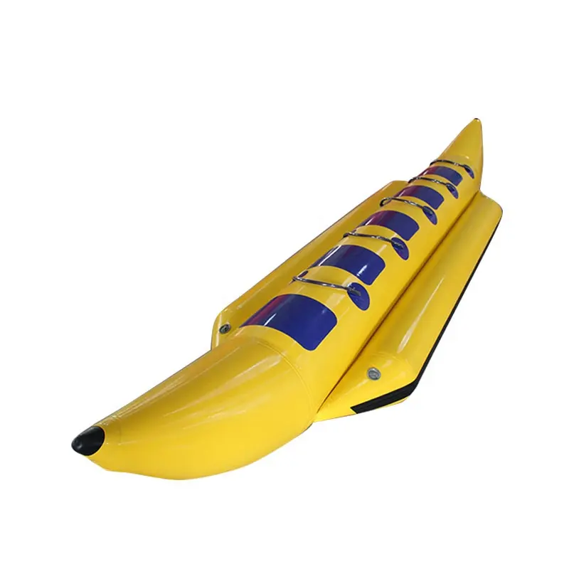 <span class=keywords><strong>Juego</strong></span> de agua inflable de Lona de PVC, barco de plátano para parque acuático, China