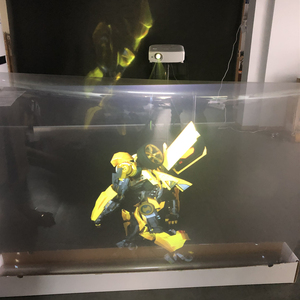 Film adhésif de projection arrière de lumière du jour, film de projection arrière en verre transparent, feuille de projecteur arrière 3d transparente à contraste élevé. - Product Image 2