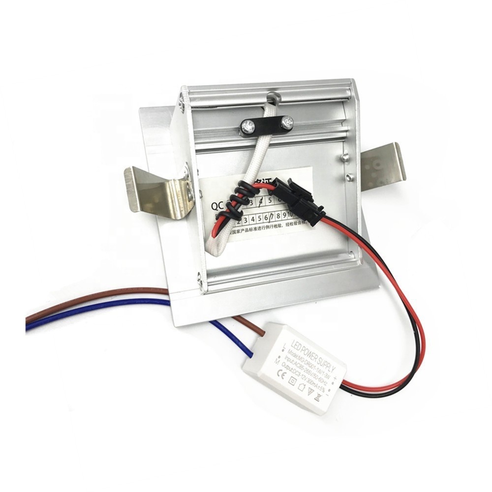 1 W 3 W Led la luz de paso de aluminio integrado escalera esquina lámpara empotrada en la pared escalera lámpara de pie luminoso
