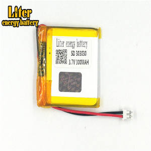 Plug <span class=keywords><strong>2</strong></span>,0-<span class=keywords><strong>2</strong></span> p lithium battery 303030 300 mAh rechargeable LiPo battery solar Li ion polymer lithium battery with PCM - Product Image 2
