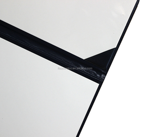 PU Leather Certificate Holder Diploma Cover With Imprint Logo for <strong>A4</strong> <strong>File</strong> - Black - Product Image 5
