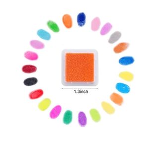 24 couleurs BRICOLAGE Lavable Enfants <span class=keywords><strong>Mousse</strong></span> <span class=keywords><strong>Tampon</strong></span> <span class=keywords><strong>Encreur</strong></span> De <span class=keywords><strong>Tampon</strong></span> <span class=keywords><strong>Encreur</strong></span> D'empreintes Digitales encre Pigmentée Pad - Product Image 6