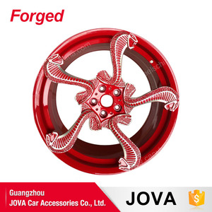 Rojo oscuro coche forjado llantas Australia 15 pulgadas 5 Lug rueda de coche IPW - Product Image 4