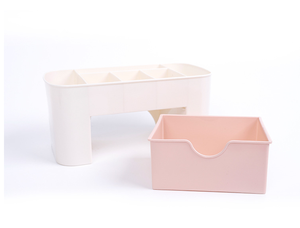 Многофункциональная полипропиленовая пластиковая настольная Косметика для макияжа, шкатулка для ювелирных изделий, органайзер для стола и офиса - Product Image 6