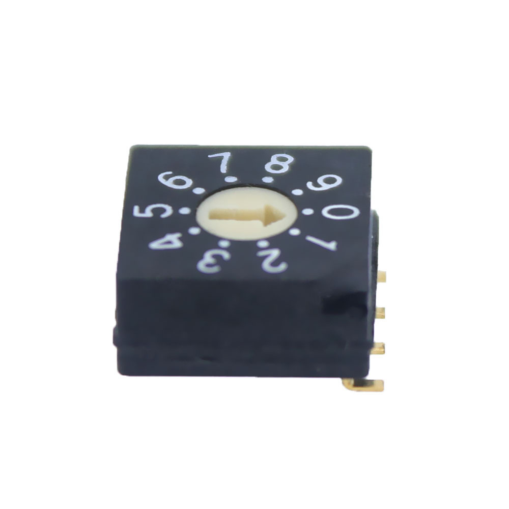 8 Position 7.0mm SMD Rotary Switch for BCD/HEX/DEC Coding - RoHS