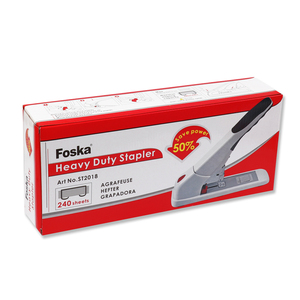 <span class=keywords><strong>Agrafeuse</strong></span> industrielle robuste à haute capacité, ergonomique et économique en main-d'œuvre, en métal blanc, manuelle, 170 feuilles et 240 feuilles, pour le bureau et la maison - Product Image 6