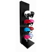 Présentoir en acrylique transparent pour casque de football, boîte d'exposition pour besaces, moto, pièces