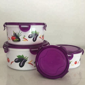 4 túi Nhỏ Vòng nhựa Bữa Ăn Chuẩn Bị <span class=keywords><strong>Container</strong></span> với khóa Nắp-Thực Phẩm Lưu Trữ <span class=keywords><strong>Container</strong></span> - Product Image 4