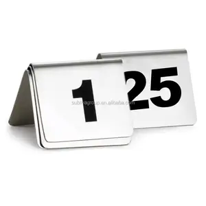 Display Stand 1 To 20 Double Sign Table Number Holders Stainless Steel Display Stand