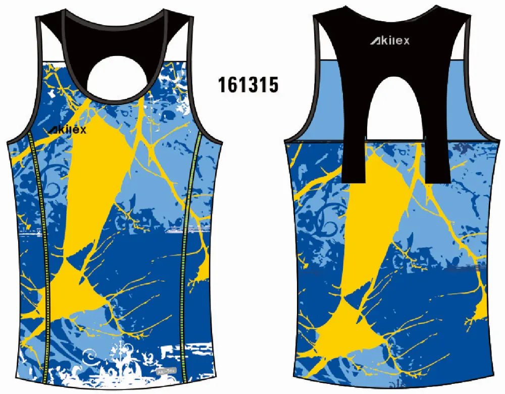 Akilex women mens sublimation unisex cheap high quality custom logo print custom color running tank singlet