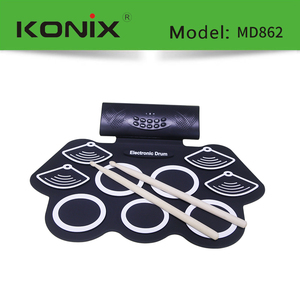 <span class=keywords><strong>ไฟฟ้า</strong></span>ดิจิตอล9 Pad Roll Up <span class=keywords><strong>กลอง</strong></span>ชุดเด็กการศึกษาเครื่องดนตรีชุด<span class=keywords><strong>กลอง</strong></span>อิเล็กทรอนิกส์ - Product Image 6