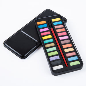 Léger et portable 24 couleurs vives ensemble de peinture aquarelle pour bourgeonnement amateurs et artistes - Product Image 3