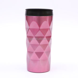 Commercio all'ingrosso 450ML a Forma di Diamante 304 Tazza In Acciaio Inox Coibentato Tumbler/boccetta di vuoto/thermos/tazza di caffè Con ABS Coperchio - Product Image 3