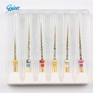 File Rotanti Dentali per Canali Radicolari, File Flessibili in NiTi per Uso Meccanico, Colore Oro, Endodonzia - Product Image 1